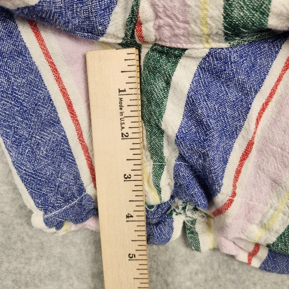 Old Navy Women's Everyday Short Shorts‎ Size 8 Striped Linen Blend